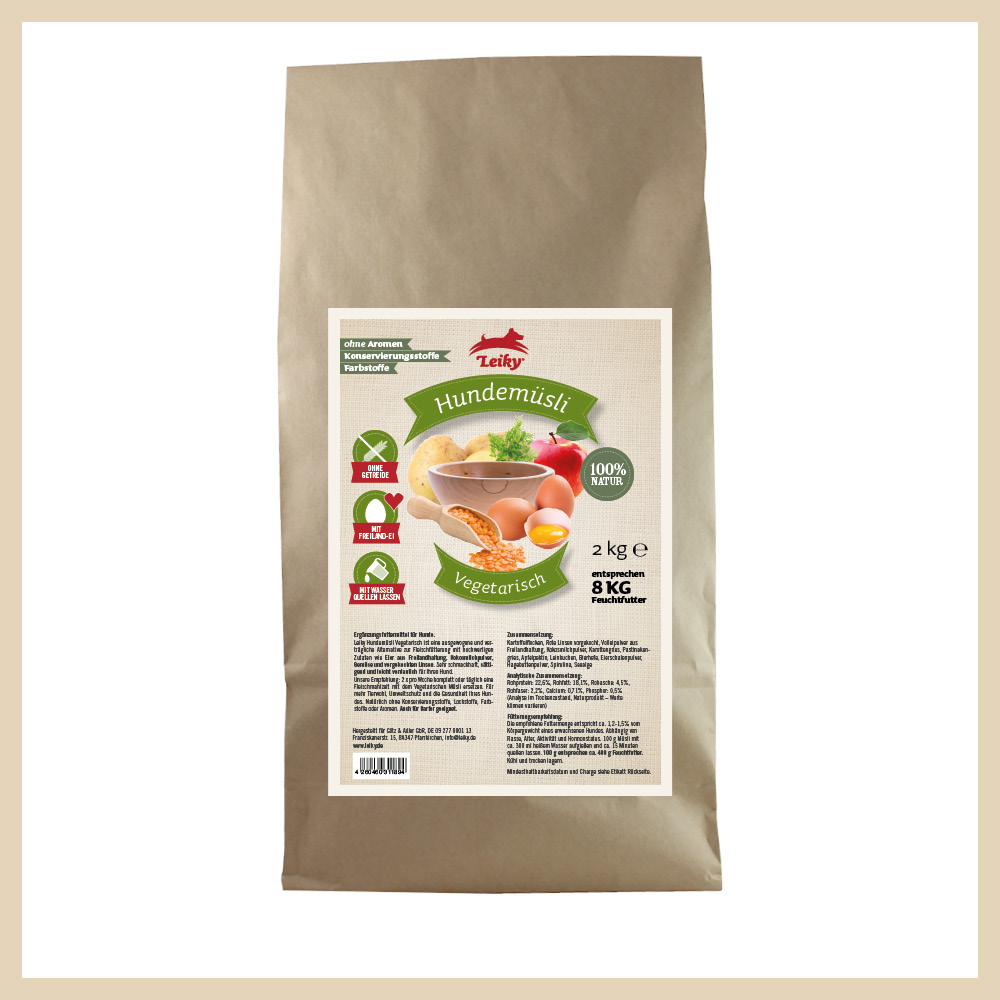 Hundemüsli Vegetarisch, 2kg