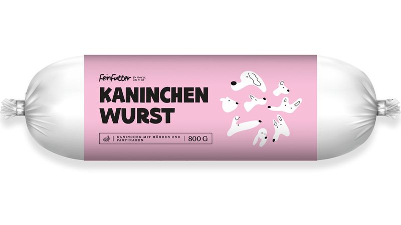 800g Kaninchenwurst 5+1 Wurst